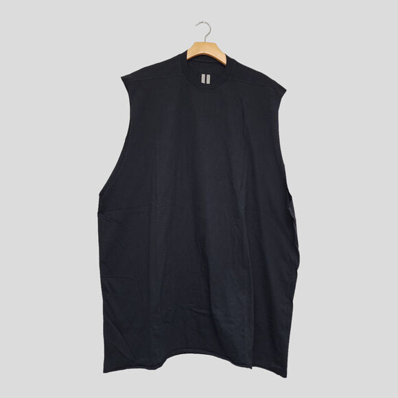 Rick Owens Sleeveless Tunic T-Shirt OS Black - Picture 1 of 5